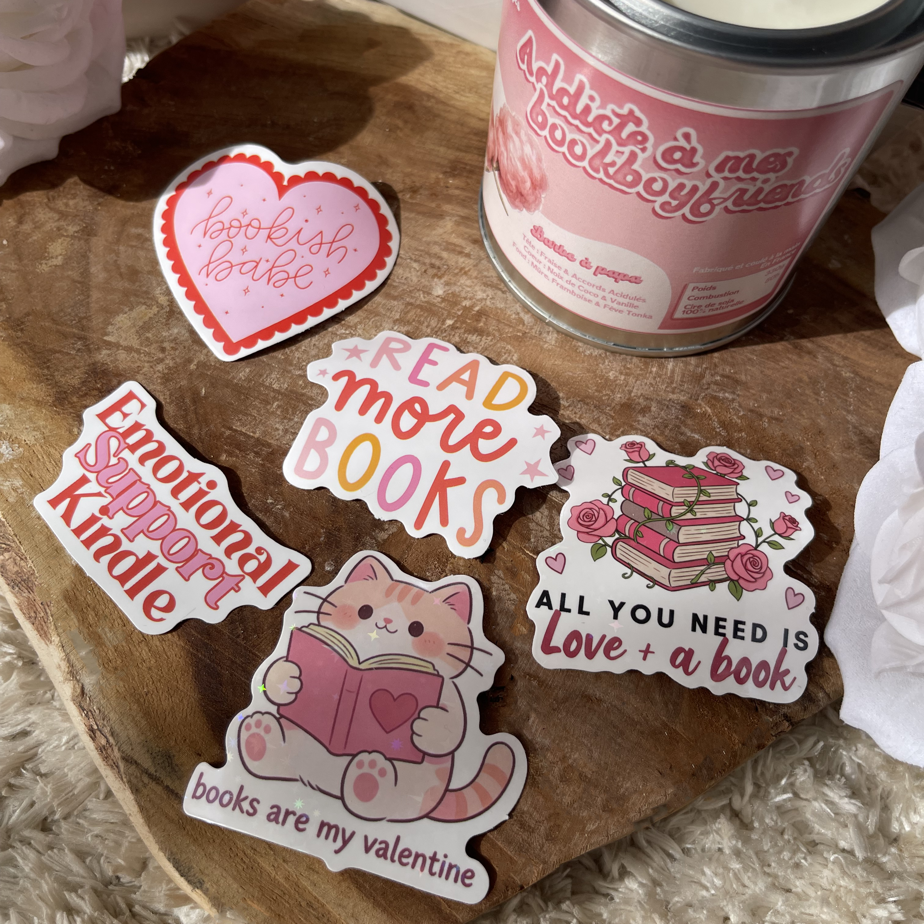 Read more books - Pack de 5 Stickers