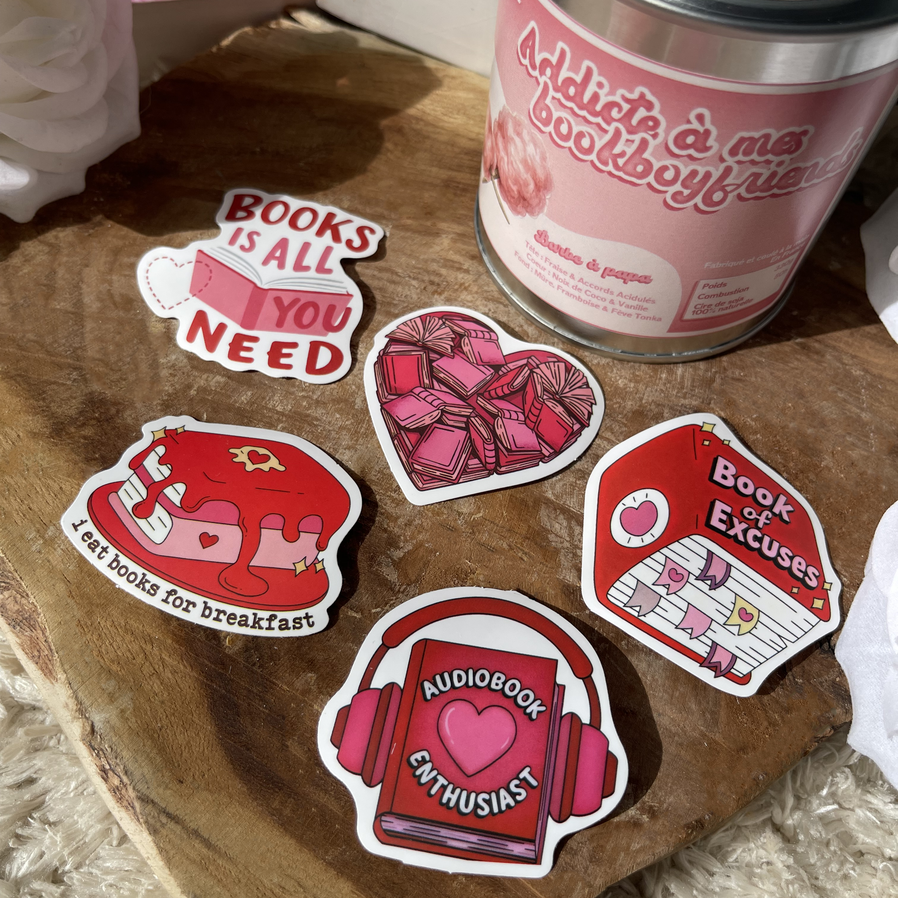 Books is all i need - Pack de 5 Stickers