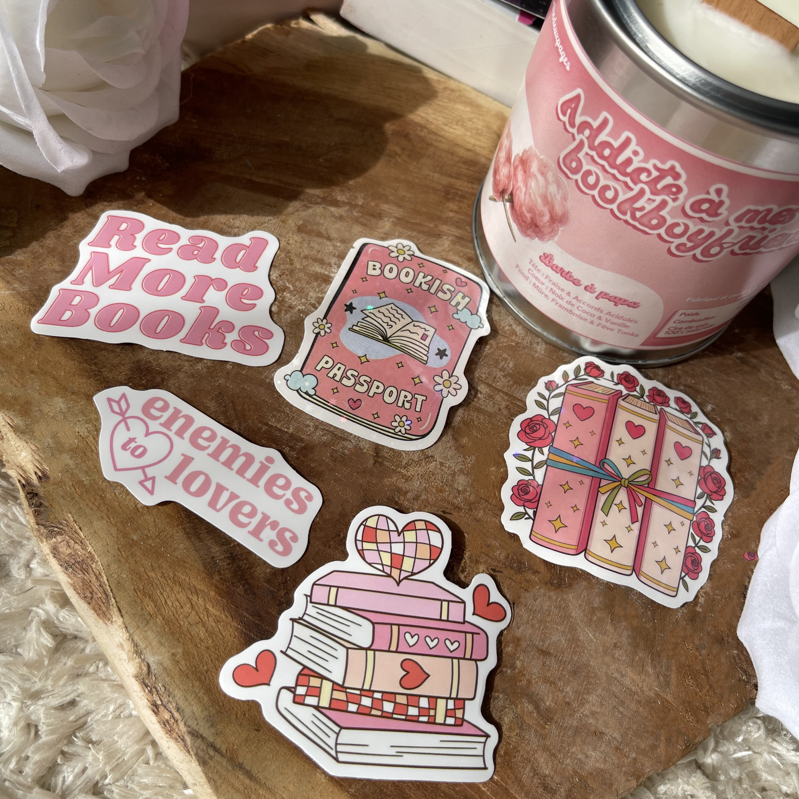 Bookish passport - Pack de 5 Stickers