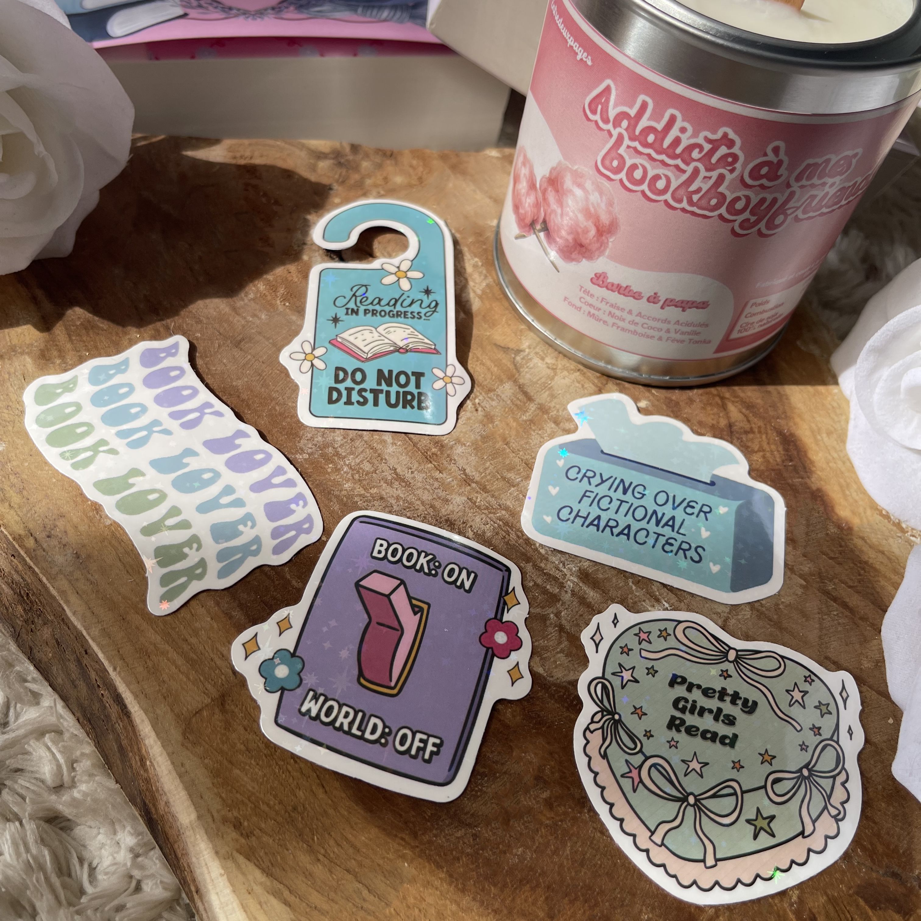 Pretty girls read - Pack de 5 Stickers