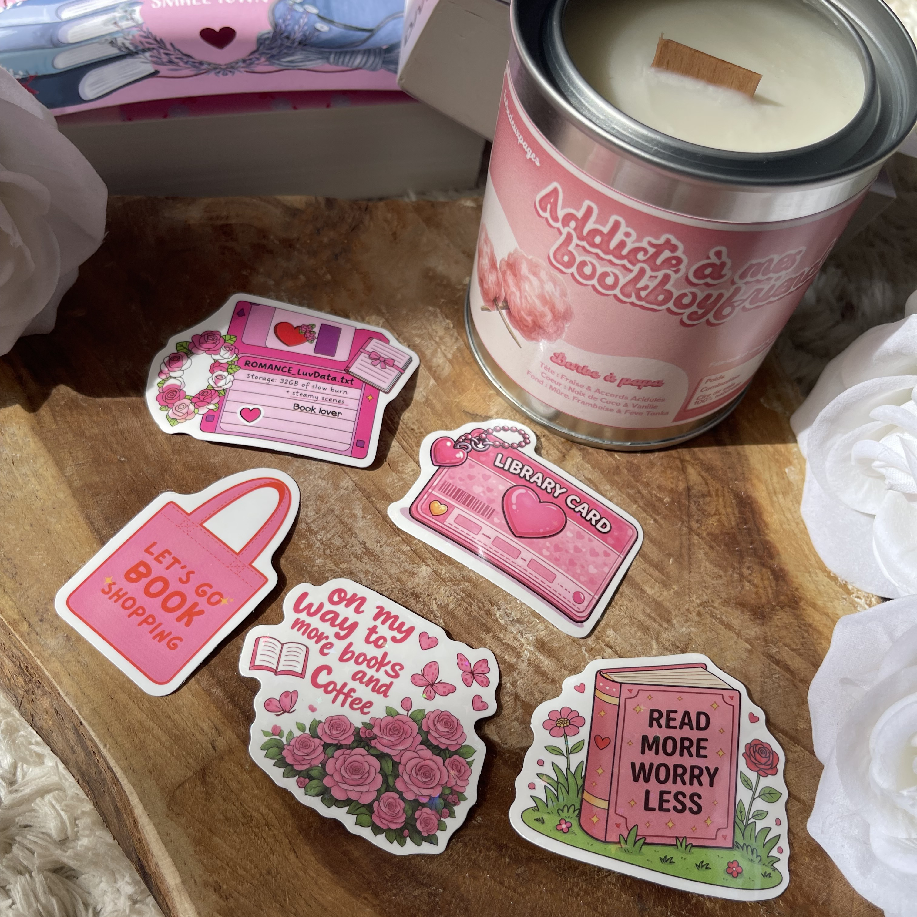 Read more, worry less - Pack de 5 Stickers