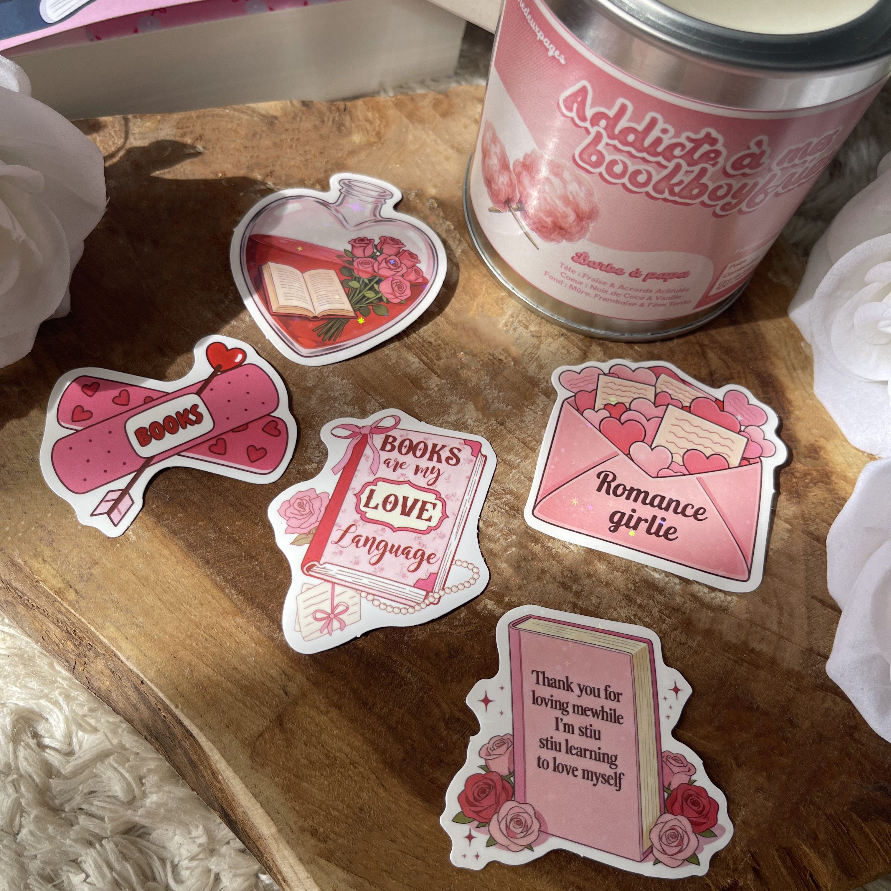 Romance girlie - Pack de 5 Stickers
